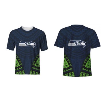 Men's Seattle Seahawks Navy T-Shirt Men's Seattle Seahawks Navy T-Shirt