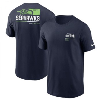 Men's Seattle Seahawks Navy Team Incline T-Shirt Men's Seattle Seahawks Navy Team Incline T-Shirt