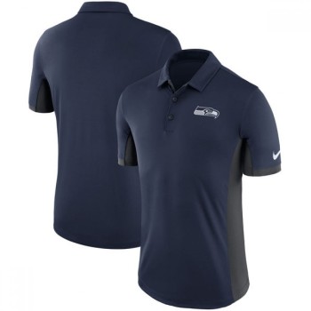 Men's Seattle Seahawks College Navy Evergreen Polo Men's Seattle Seahawks College Navy Evergreen Polo
