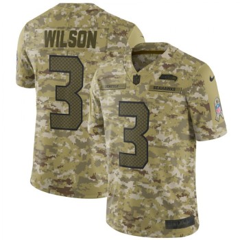 Men's Seattle Seahawks #3 Russell Wilson 2018 Camo Salute to Service Limited Stitched NFL Jersey Men's Seattle Seahawks #3 Russell Wilson 2018 Camo Salute to Service Limited Stitched NFL Jersey