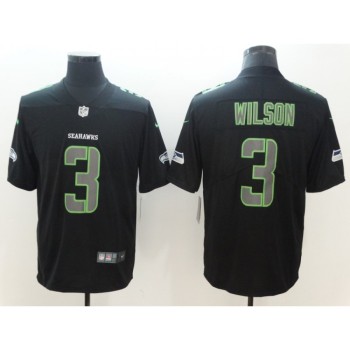 Men's Seattle Seahawks #3 Russell Wilson Black 2018 Impact Limited Stitched NFL Jersey Men's Seattle Seahawks #3 Russell Wilson Black 2018 Impact Limited Stitched NFL Jersey