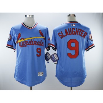 Men's St.Louis Cardinals #9 Enos Slaughter Light Blue Cooperstown Collection Flexbase Stitched MLB Jersey Men's St.Louis Cardinals #9 Enos Slaughter Light Blue Cooperstown Collection Flexbase Stitched MLB Jersey