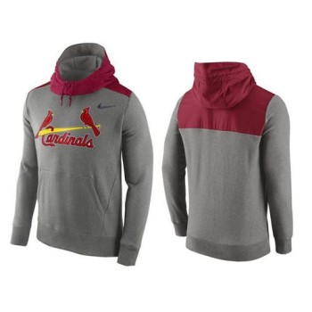 Men's St.Louis Cardinals Gray Cooperstown Collection Hybrid Pullover Hoodie Men's St.Louis Cardinals Gray Cooperstown Collection Hybrid Pullover Hoodie