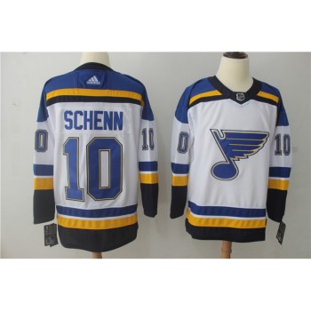 Men's St. Louis Blues #10 Brayden Schenn White Stitched NHL Jersey Men's St. Louis Blues #10 Brayden Schenn White Stitched NHL Jersey