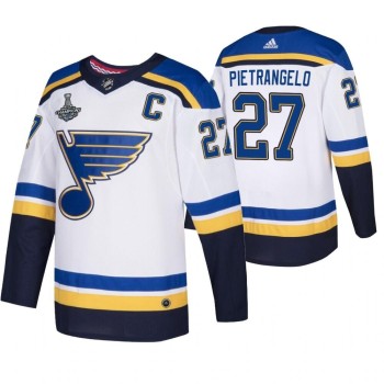 Men's St. Louis Blues #27 Alex Pietrangelo 2019 White Stanley Cup Champions Stitched NHL Jersey Men's St. Louis Blues #27 Alex Pietrangelo 2019 White Stanley Cup Champions Stitched NHL Jersey