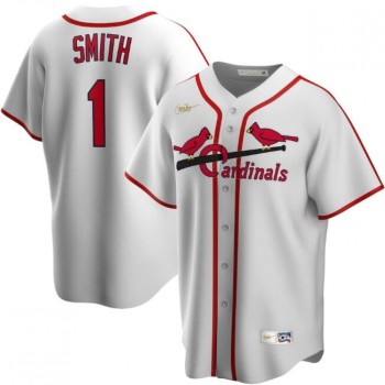 Men's St. Louis Cardinals #1 Ozzie Smith White Cool Base Stitched Jersey Men's St. Louis Cardinals #1 Ozzie Smith White Cool Base Stitched Jersey
