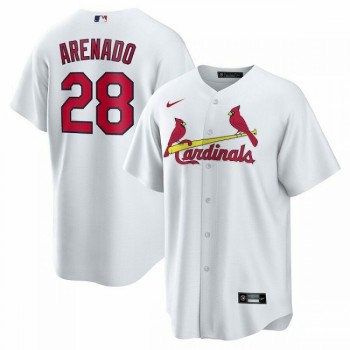Men's St. Louis Cardinals #28 Nolan Arenado White Cool Base Stitched Jersey Men's St. Louis Cardinals #28 Nolan Arenado White Cool Base Stitched Jersey