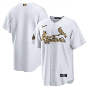 Men's St. Louis Cardinals Blank 2022 All-Star White Cool Base Stitched Baseball Jersey Men's St. Louis Cardinals Blank 2022 All-Star White Cool Base Stitched Baseball Jersey