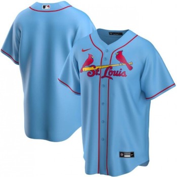 Men's St. Louis Cardinals Blank Blue Cool Base Stitched Jersey Men's St. Louis Cardinals Blank Blue Cool Base Stitched Jersey