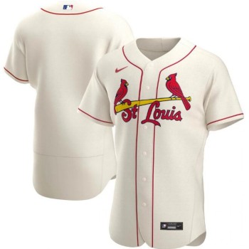 Men's St. Louis Cardinals Blank Cream Flex Base Stitched Jersey Men's St. Louis Cardinals Blank Cream Flex Base Stitched Jersey
