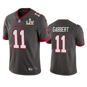 Men's Tampa Bay Buccaneers #11 Blaine Gabbert Grey 2021 Super Bowl LV Limited Stitched Jersey Men's Tampa Bay Buccaneers #11 Blaine Gabbert Grey 2021 Super Bowl LV Limited Stitched Jersey