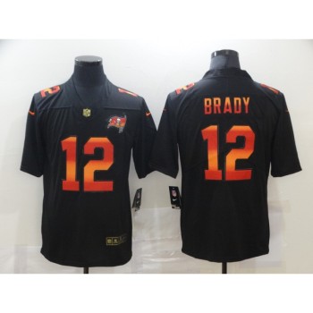 Men's Tampa Bay Buccaneers #12 Tom Brady 2020 Black Fashion Limited Stitched Jersey Men's Tampa Bay Buccaneers #12 Tom Brady 2020 Black Fashion Limited Stitched Jersey