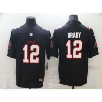 Men's Tampa Bay Buccaneers #12 Tom Brady New Black 2021 Limited Stitched Jersey Men's Tampa Bay Buccaneers #12 Tom Brady New Black 2021 Limited Stitched Jersey
