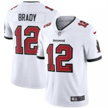 Men's Tampa Bay Buccaneers #12 Tom Brady New White Vapor Untouchable Limited Stitched NFL Jersey Men's Tampa Bay Buccaneers #12 Tom Brady New White Vapor Untouchable Limited Stitched NFL Jersey