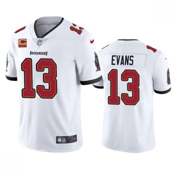 Men's Tampa Bay Buccaneers #13 Mike Evans 2022 White With 4-star C Patch Vapor Untouchable Limited Stitched Jersey Men's Tampa Bay Buccaneers #13 Mike Evans 2022 White With 4-star C Patch Vapor Untouchable Limited Stitched Jersey