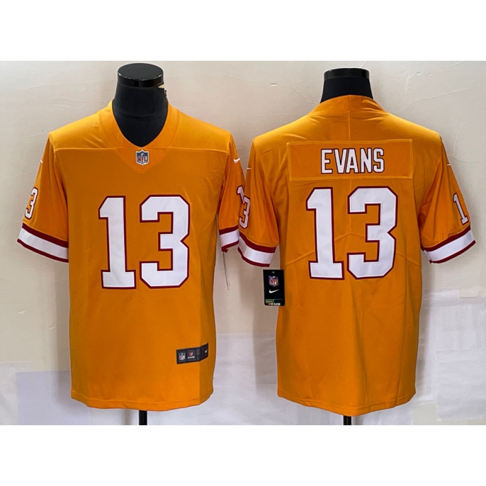 Men's Tampa Bay Buccaneers #13 Mike Evans Orange Vapor Untouchable Limited Stitched Jersey