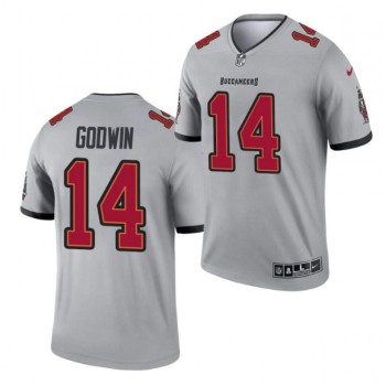 Men's Tampa Bay Buccaneers #14 Chris Godwin 2021 Gray Inverted Legend Stitched Jersey Men's Tampa Bay Buccaneers #14 Chris Godwin 2021 Gray Inverted Legend Stitched Jersey