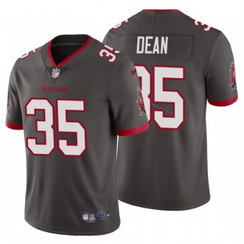 Men's Tampa Bay Buccaneers #35 Jamel Dean New Grey Vapor Untouchable Limited Stitched Jersey Men's Tampa Bay Buccaneers #35 Jamel Dean New Grey Vapor Untouchable Limited Stitched Jersey