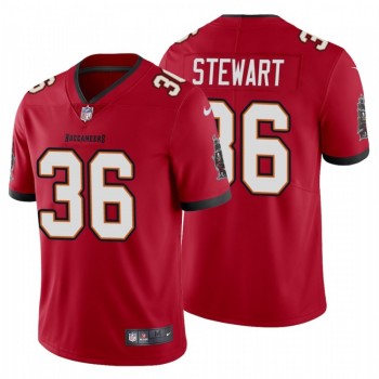 Men's Tampa Bay Buccaneers #36 M.J. Stewart New Red Vapor Untouchable Limited Stitched Jersey Men's Tampa Bay Buccaneers #36 M.J. Stewart New Red Vapor Untouchable Limited Stitched Jersey
