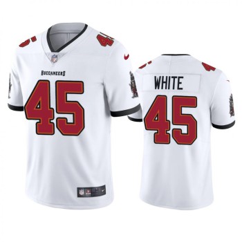 Men's Tampa Bay Buccaneers #45 Devin White White Vapor Untouchable Limited NFL Stitched Jersey Men's Tampa Bay Buccaneers #45 Devin White White Vapor Untouchable Limited NFL Stitched Jersey