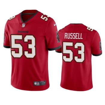 Men's Tampa Bay Buccaneers #53 Chapelle Russell New Red Vapor Untouchable Limited Stitched Jersey Men's Tampa Bay Buccaneers #53 Chapelle Russell New Red Vapor Untouchable Limited Stitched Jersey