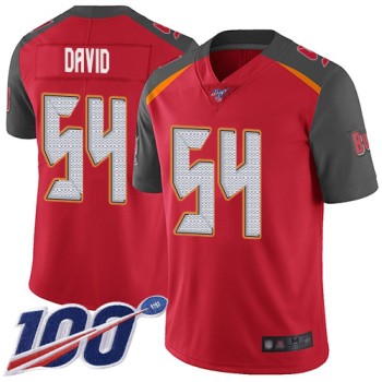 Men's Tampa Bay Buccaneers #54 Lavonte David Red 2019 100th Season Vapor Untouchable Limited Stitched NFL Jersey Men's Tampa Bay Buccaneers #54 Lavonte David Red 2019 100th Season Vapor Untouchable Limited Stitched NFL Jersey