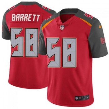 Men's Tampa Bay Buccaneers #58 Shaquil Barrett Red Vapor Untouchable Limited Stitched NFL Jersey Men's Tampa Bay Buccaneers #58 Shaquil Barrett Red Vapor Untouchable Limited Stitched NFL Jersey