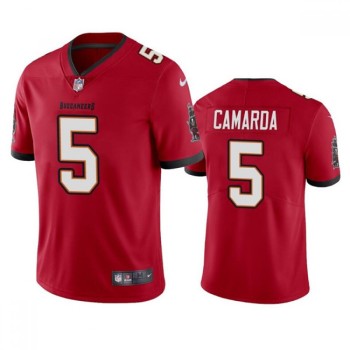 Men's Tampa Bay Buccaneers #5 Jake Camarda Red Vapor Untouchable Limited Stitched Jersey Men's Tampa Bay Buccaneers #5 Jake Camarda Red Vapor Untouchable Limited Stitched Jersey