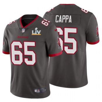 Men's Tampa Bay Buccaneers #65 Alex Cappa Grey 2021 Super Bowl LV Limited Stitched Jersey Men's Tampa Bay Buccaneers #65 Alex Cappa Grey 2021 Super Bowl LV Limited Stitched Jersey