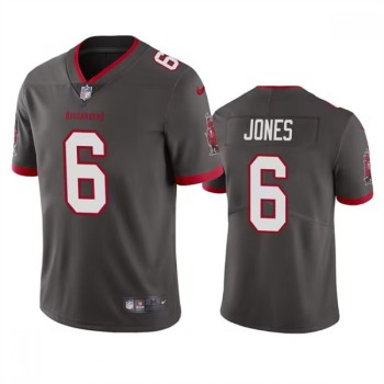 Men's Tampa Bay Buccaneers #6 Julio Jones Grey Vapor Untouchable Limited Stitched Jersey Men's Tampa Bay Buccaneers #6 Julio Jones Grey Vapor Untouchable Limited Stitched Jersey