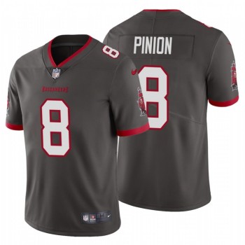 Men's Tampa Bay Buccaneers #8 Bradley Pinion New Grey Vapor Untouchable Limited Stitched NFL Jersey Men's Tampa Bay Buccaneers #8 Bradley Pinion New Grey Vapor Untouchable Limited Stitched NFL Jersey