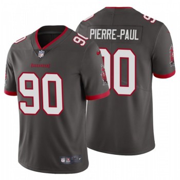 Men's Tampa Bay Buccaneers #90 Jason Pierre-Paul New Grey Vapor Untouchable Limited Stitched Jersey Men's Tampa Bay Buccaneers #90 Jason Pierre-Paul New Grey Vapor Untouchable Limited Stitched Jersey