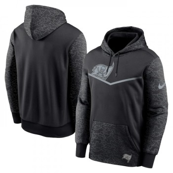 Men's Tampa Bay Buccaneers Black Reflective Therma Hoodie Men's Tampa Bay Buccaneers Black Reflective Therma Hoodie
