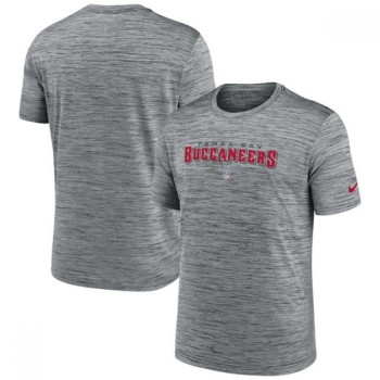 Men's Tampa Bay Buccaneers Gray Velocity Performance T-Shirt Men's Tampa Bay Buccaneers Gray Velocity Performance T-Shirt