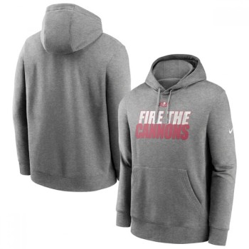Men's Tampa Bay Buccaneers Heathered Pewter Fan Gear Local Club Pullover Hoodie Men's Tampa Bay Buccaneers Heathered Pewter Fan Gear Local Club Pullover Hoodie