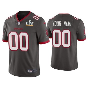 Men's Tampa Bay Buccaneers New Grey ACTIVE PLAYER 2021 Super Bowl LV Limited Stitched NFL Jersey Men's Tampa Bay Buccaneers New Grey ACTIVE PLAYER 2021 Super Bowl LV Limited Stitched NFL Jersey
