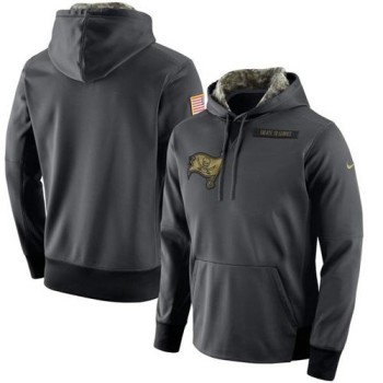 Men's Tampa Bay Buccaneers Anthracite Salute to Service Player Performance Hoodie Men's Tampa Bay Buccaneers Anthracite Salute to Service Player Performance Hoodie