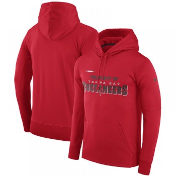 Men's Tampa Bay Buccaneers Red Sideline Property Of Performance Pullover Hoodie Men's Tampa Bay Buccaneers Red Sideline Property Of Performance Pullover Hoodie