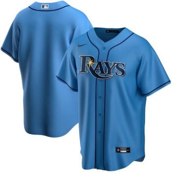 Men's Tampa Bay Rays Blank Blue Cool Base Stitched Jersey Men's Tampa Bay Rays Blank Blue Cool Base Stitched Jersey