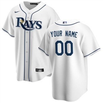Youth Tampa Bay Rays White Stitched Baseball Custom Jersey