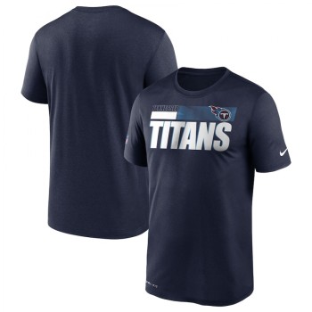 Men's Tennessee Titans 2020 Navy Sideline Impact Legend Performance T-Shirt Men's Tennessee Titans 2020 Navy Sideline Impact Legend Performance T-Shirt