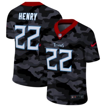 Men's Tennessee Titans #22 Derrick Henry 2020 Camo Limited Stitched Jersey Men's Tennessee Titans #22 Derrick Henry 2020 Camo Limited Stitched Jersey
