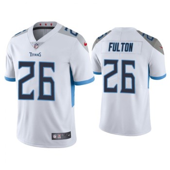 Men's Tennessee Titans #26 Kristian Fulton White Vapor Untouchable Stitched Jersey Men's Tennessee Titans #26 Kristian Fulton White Vapor Untouchable Stitched Jersey