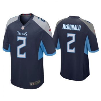 Men's Tennessee Titans #2 Cole McDonald Navy Stitched Jersey Men's Tennessee Titans #2 Cole McDonald Navy Stitched Jersey