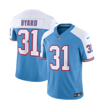 Men's Tennessee Titans #31 Kevin Byard Blue/White 2023 F.U.S.E. Vapor Limited Throwback Stitched Football Jersey Men's Tennessee Titans #31 Kevin Byard Blue/White 2023 F.U.S.E. Vapor Limited Throwback Stitched Football Jersey