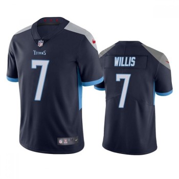 Men's Tennessee Titans #7 Malik Willis Navy Vapor Untouchable Stitched Jersey Men's Tennessee Titans #7 Malik Willis Navy Vapor Untouchable Stitched Jersey