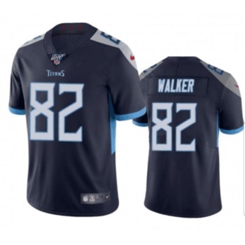 Men's Tennessee Titans #82 Delanie Walker Navy 2019 100th Season Vapor Untouchable Limited Stitched NFL Jersey Men's Tennessee Titans #82 Delanie Walker Navy 2019 100th Season Vapor Untouchable Limited Stitched NFL Jersey
