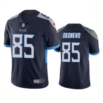 Men's Tennessee Titans #85 Chig Okonkwo Navy Vapor Untouchable Stitched Jersey Men's Tennessee Titans #85 Chig Okonkwo Navy Vapor Untouchable Stitched Jersey