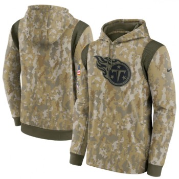 Men's Tennessee Titans Camo 2021 Salute To Service Therma Performance Pullover Hoodie Men's Tennessee Titans Camo 2021 Salute To Service Therma Performance Pullover Hoodie