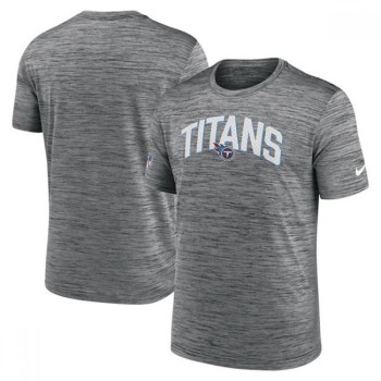 Men's Tennessee Titans Grey Sideline Velocity Stack Performance T-Shirt Men's Tennessee Titans Grey Sideline Velocity Stack Performance T-Shirt